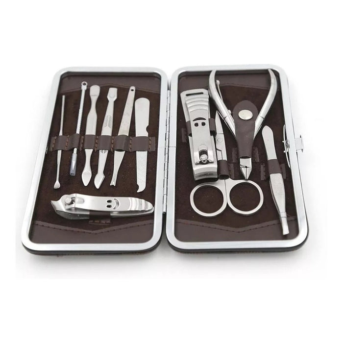 Set Manicure Permanente 11pz Herramientas Maleta Manicure