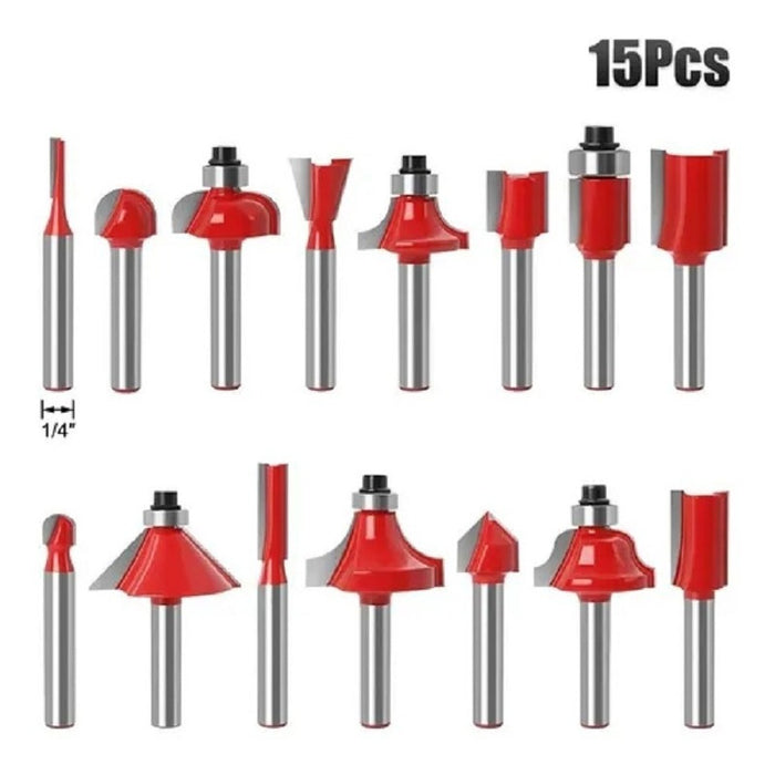 Pack 15 Fresas Madera Fresas Para Madera Herramientas Router