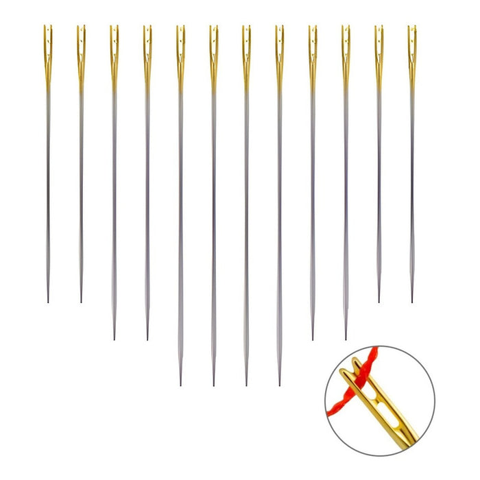 Pack X12 Agujas Para Coser A Mano Agujas Para Ciegos Agujas