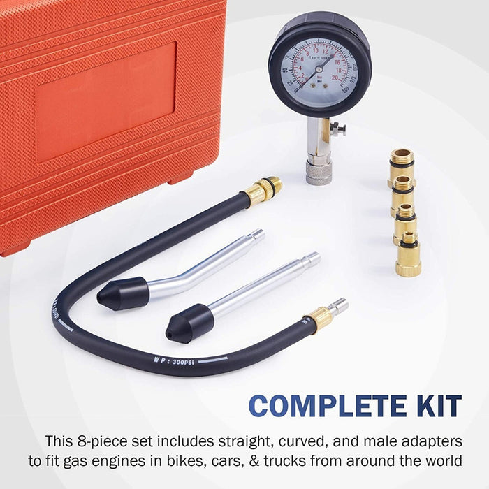 Kit Cilindro Automotrices Gasolina Compresimetro Automotriz