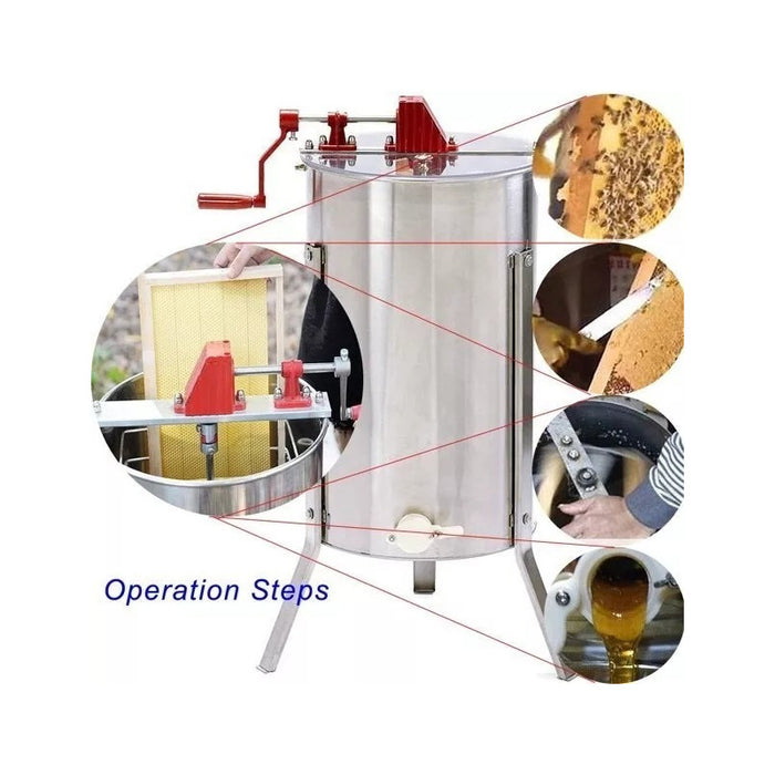 Extractor Miel Apicultura 3 Marcos Centrifugas Miel Manual